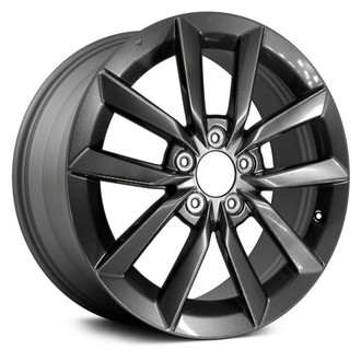 Replace® - 10-Spoke Machined and Medium Charcoal Metallic 17x7.5 Alloy Factory Wheel - Remanufactured