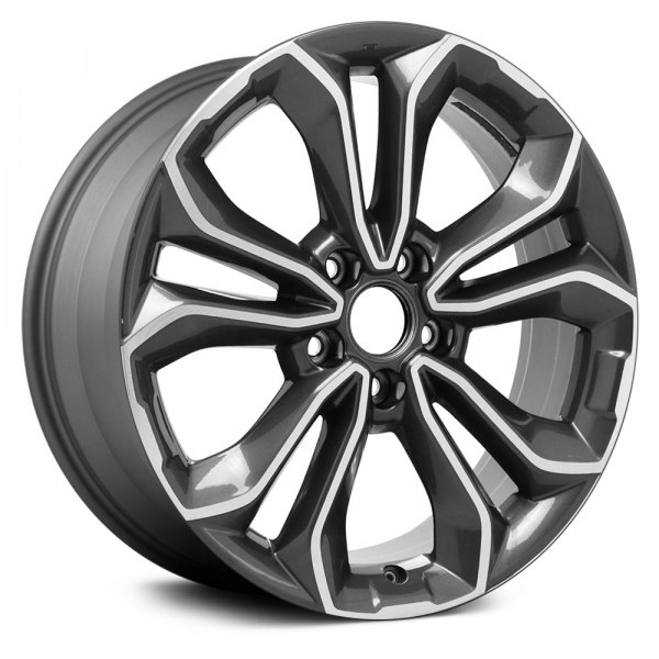 Replace® - 19 x 7.5 5 Split-Spoke Machined Medium Charcoal Alloy Factory Wheel (Remanufactured)