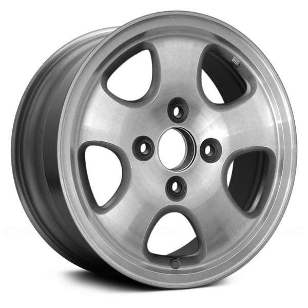 Replace® - 15 x 6 5-Slot Machined and Silver Alloy Factory Wheel (Remanufactured)