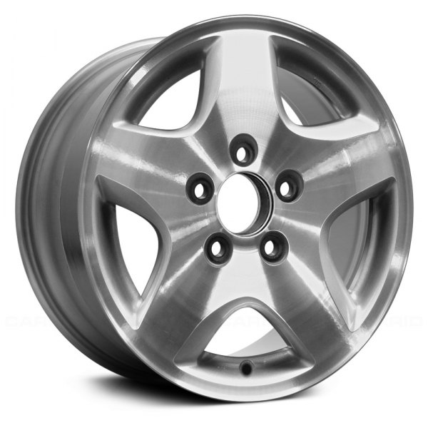 Replace® - 15 x 6.5 5-Spoke Flat Silver Textured Alloy Factory Wheel (Remanufactured)