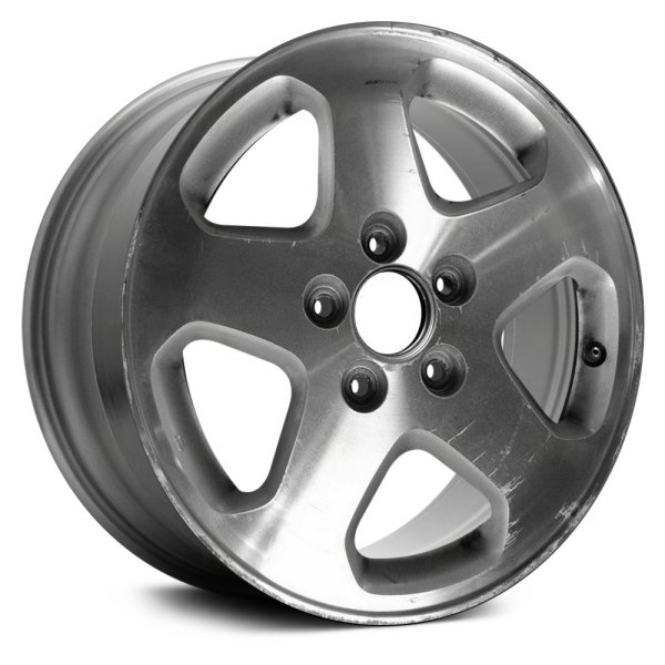 Replace® - 16 x 6.5 5-Spoke Machined and Silver Alloy Factory Wheel (Remanufactured)