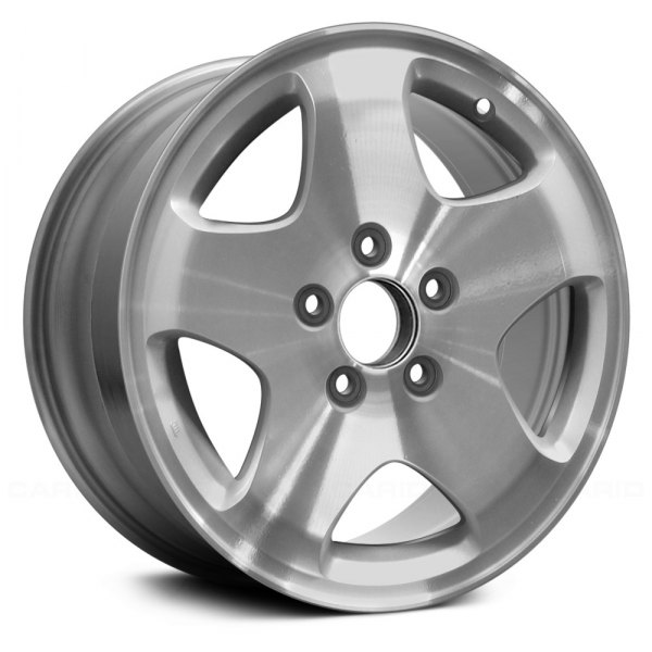 Replace® - 16 x 6.5 5-Spoke Machined and Silver Alloy Factory Wheel (Remanufactured)