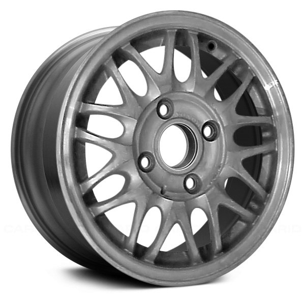 Replace® - 14 x 5.5 9 V-Spoke Bright Silver Textured Alloy Factory Wheel (Remanufactured)