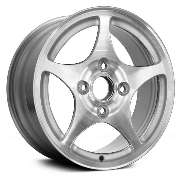 Replace® - 15 x 6 5-Spoke Machined and Bright Silver Textured Alloy Factory Wheel (Remanufactured)