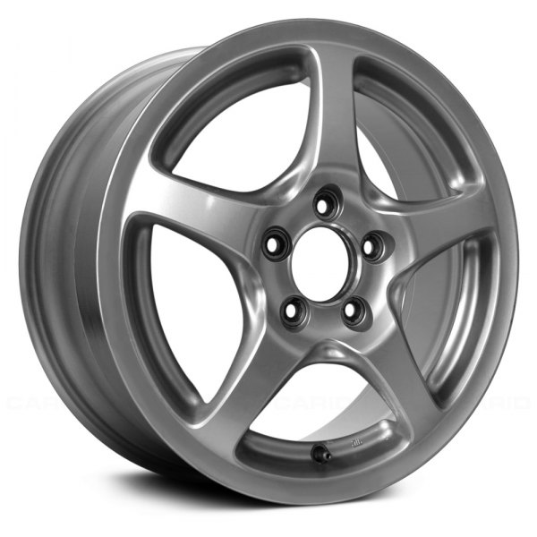Replace® - 16 x 7.5 5-Spoke Light Silver Textured Alloy Factory Wheel (Remanufactured)