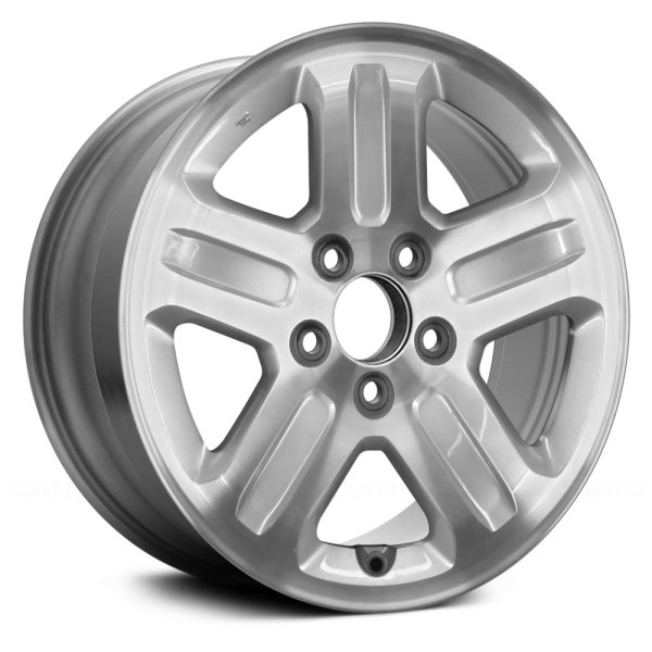 Replace® - 16 x 6.5 5-Spoke Machined with Bright Silver Vent Alloy Factory Wheel (Remanufactured)