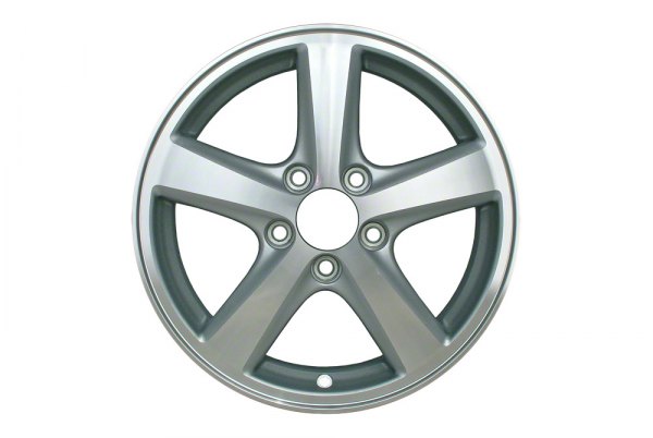 Replace® - 16 x 6.5 5-Spoke Machined with Silver Vents Alloy Factory Wheel (Factory Take Off)
