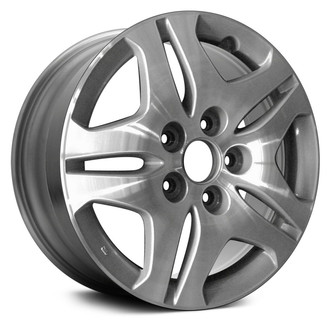 Replace® - Double 5-Spoke Sparkle Silver Textured Machined 16x7 Alloy Factory Wheel - Remanufactured