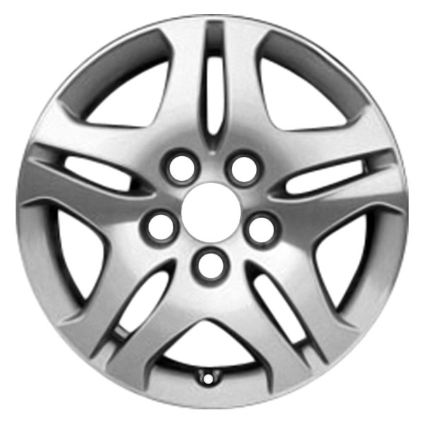 Replace® - 16 x 7 Double 5-Spoke Sparkle Silver Textured Machined Alloy Factory Wheel (Factory Take Off)