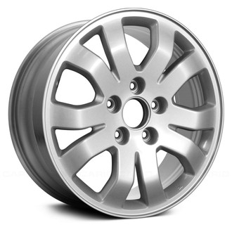 Replace® - 5 V-Spoke Machined and Bright Silver 16x6.5 Alloy Factory Wheel - Remanufactured