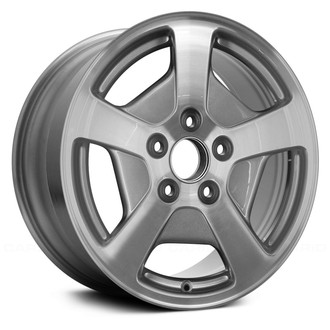 Replace® - 5-Spoke Machined with Silver Vents 16x6.5 Alloy Factory Wheel - Remanufactured