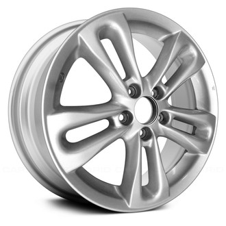 Replace® - Double 5-Spoke Silver 17x7 Alloy Factory Wheel - Replica