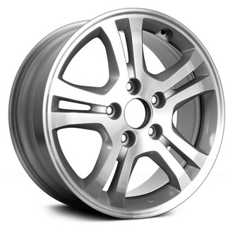 Replace® - Double 5-Spoke Machined and Silver 16x6.5 Alloy Factory Wheel - Remanufactured