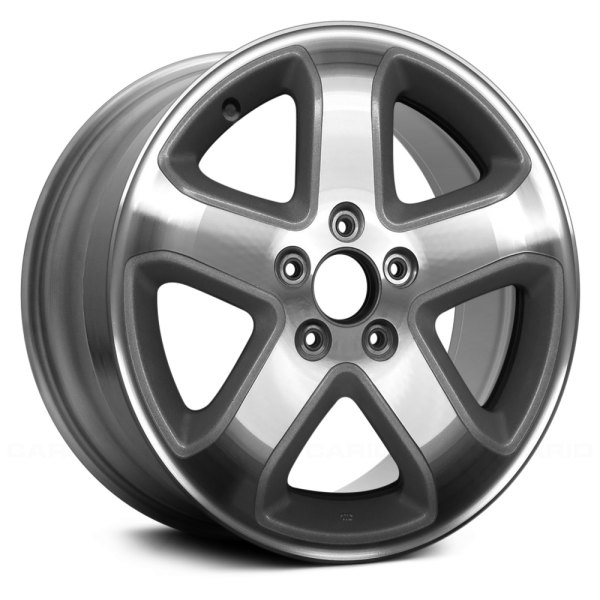 Replace® - 17 x 6.5 5-Spoke Machined and Silver Alloy Factory Wheel (Remanufactured)