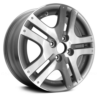 Replace® - Double 5-Spoke Machined with Silver Vents 15x6 Alloy Factory Wheel - Remanufactured