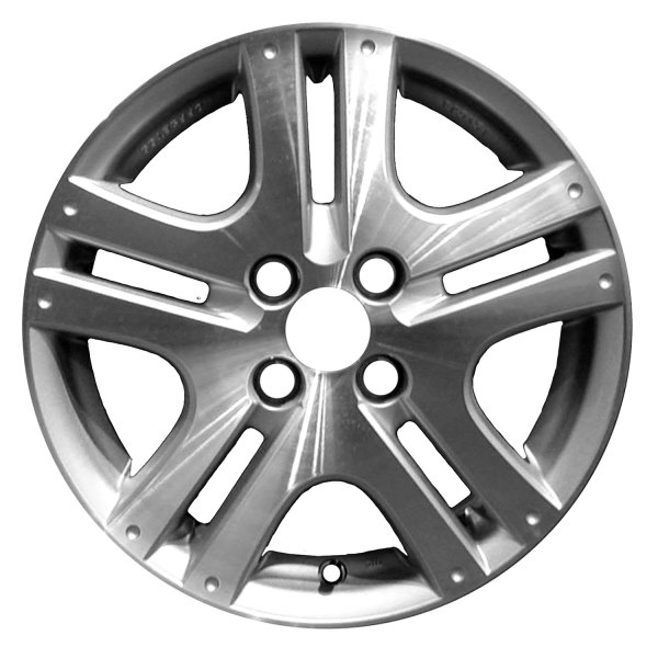 Replace® - 15 x 6 Double 5-Spoke Machined with Silver Vents Alloy Factory Wheel (Factory Take Off)