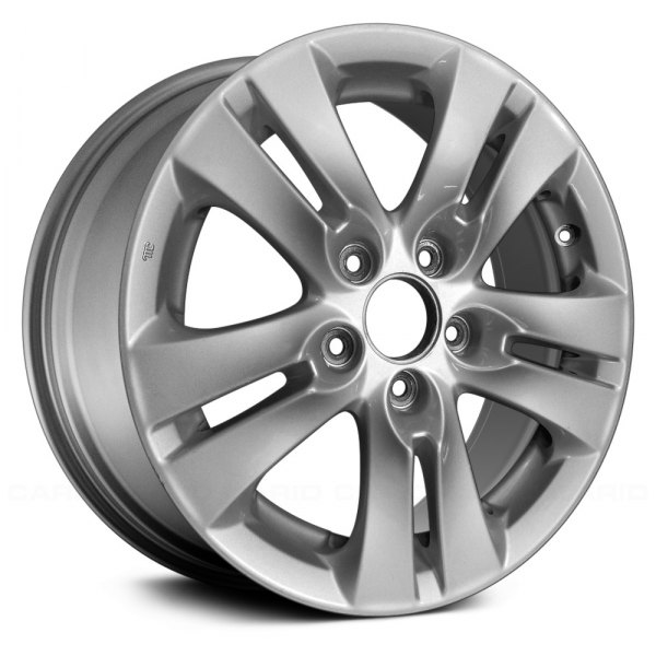 Replace® - 16 x 6.5 Double 5-Spoke Bluish Silver Metallic Alloy Factory Wheel (Remanufactured)