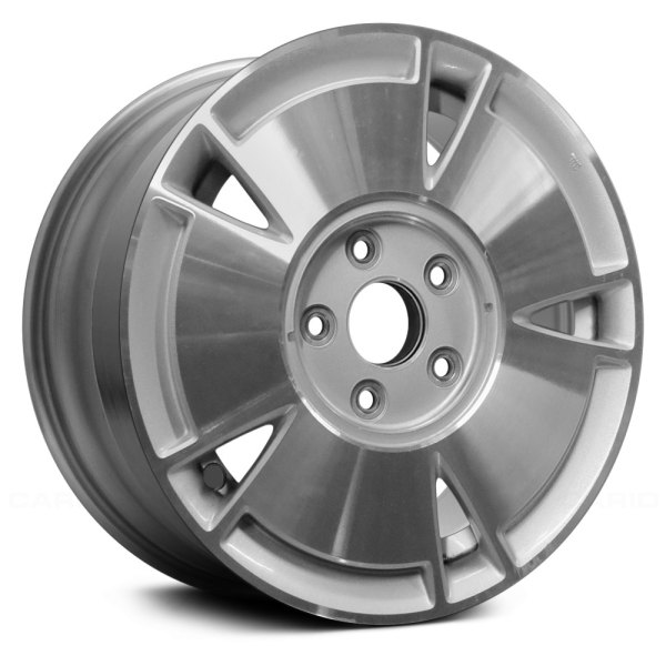 Replace® - 15 x 5.5 5-Slot Machined and Silver Alloy Factory Wheel (Remanufactured)