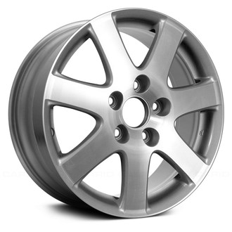 Replace® - 7-Spoke Machined with Silver Vents 16x6.5 Alloy Factory Wheel - Remanufactured