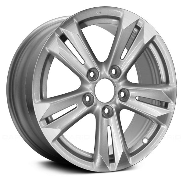 Replace® - 16 x 6 Double 5-Spoke Bluish Silver Alloy Factory Wheel (Remanufactured)