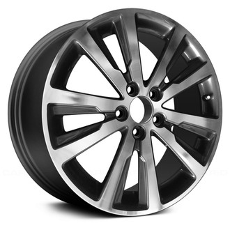 Replace® - 5 V-Spoke Machined and Charcoal 18x7 Alloy Factory Wheel - Remanufactured