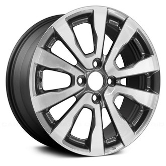 Replace® - 5 V-Spoke Machined and Charcoal 16x6 Alloy Factory Wheel - Remanufactured