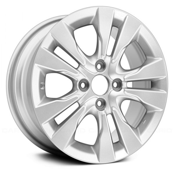 Replace® - 15 x 6 5 V-Spoke Silver Alloy Factory Wheel (Remanufactured)
