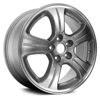 Replace® - 5-Spoke Machined Spoke with Light Gray Insets and Pockets 18x7.5 Alloy Factory Wheel - Remanufactured