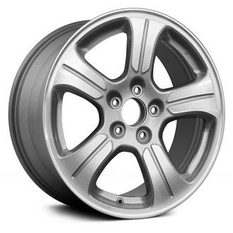Replace® - 5-Spoke Machined Spoke with Gray Insets and Pockets 18x7.5 Alloy Factory Wheel - Remanufactured