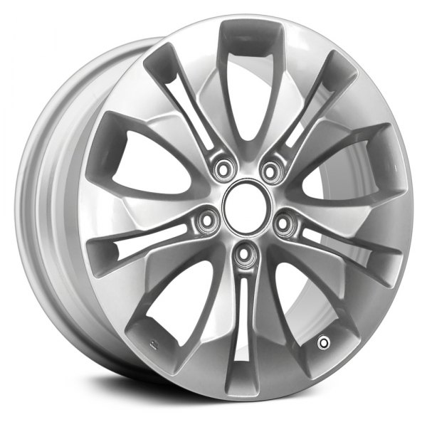 Replace® - 17 x 6.5 5 V-Spoke Silver Alloy Factory Wheel (Replica)