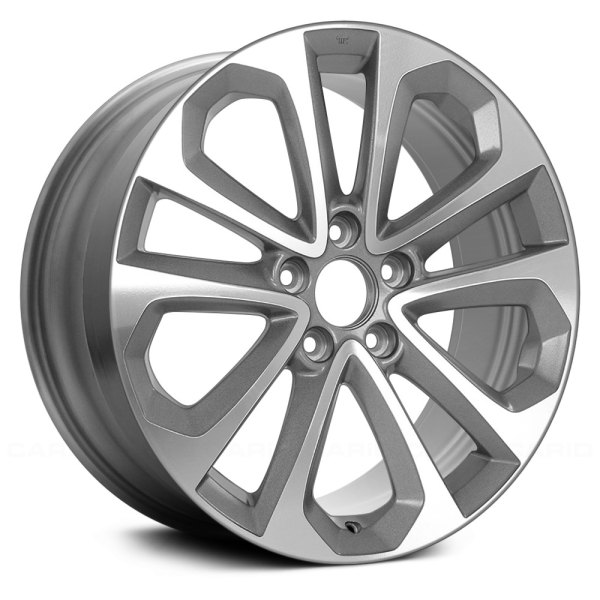 Replace® - 18 x 8 Double 5-Spoke Machined and Bright Silver Metallic Alloy Factory Wheel (Remanufactured)