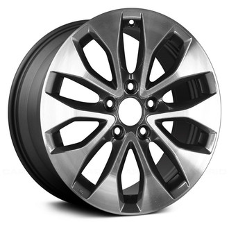Replace® - 5 V-Spoke Machined and Charcoal 17x7.5 Alloy Factory Wheel - Remanufactured
