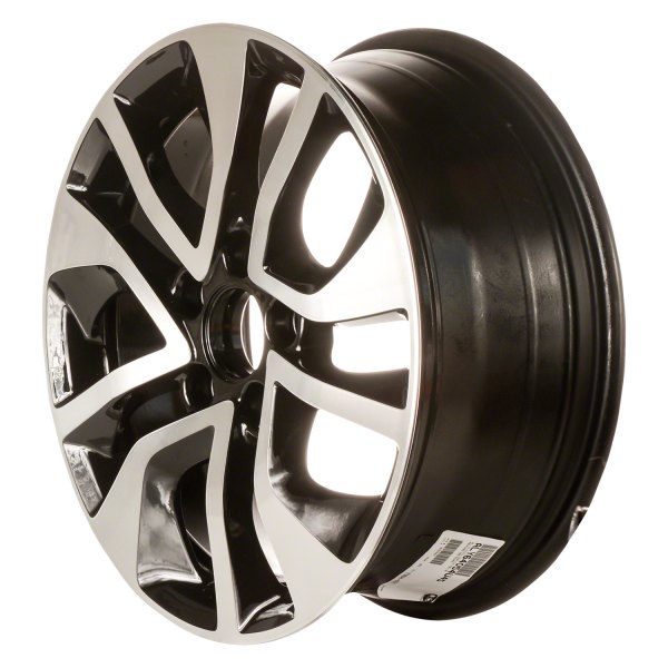 Replace® - 16 x 6.5 10 Spiral-Spoke Machined and Black Alloy Factory Wheel (Factory Take Off)