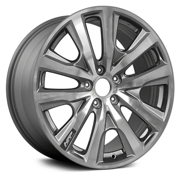 Replace® - 19 x 8 5 V-Spoke Machined and Medium Charcoal Metallic Alloy Factory Wheel (Remanufactured)
