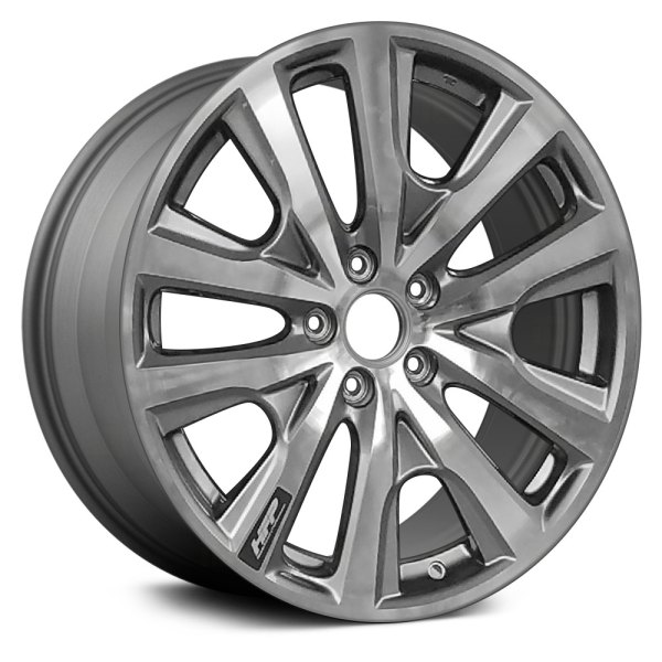 Replace® - 19 x 8 5 V-Spoke Machined and Medium Charcoal Metallic Alloy Factory Wheel (Replica)