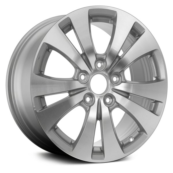 Replace® - 17 x 7 5 V-Spoke Machined and Lilac Silver Metallic Alloy Factory Wheel (Remanufactured)