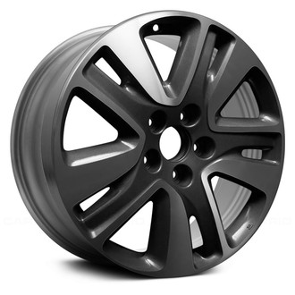 Replace® - 5 V-Spoke Machined and Black 18x7 Alloy Factory Wheel - Remanufactured