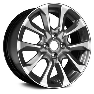 Replace® - Double 5-Spoke Black 16x6 Alloy Factory Wheel - Remanufactured