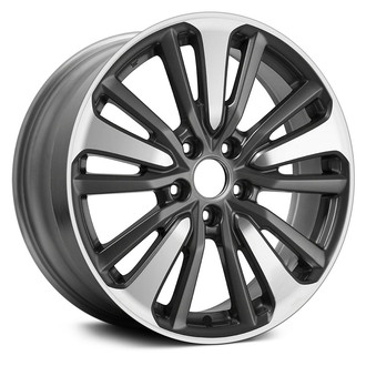 Replace® - 5 W-Spoke Machined and Silver 18x8 Alloy Factory Wheel - Remanufactured