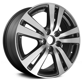 Replace® - Double 5-Spoke Machined and Dark Charcoal Metallic 18x8 Alloy Factory Wheel - Remanufactured