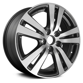 Replace® - Double 5-Spoke Machined and Dark Charcoal Metallic 18x8 Alloy Factory Wheel - Replica