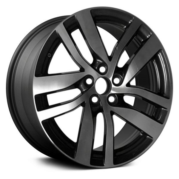 Replace® - 20 x 8 5 Double Spiral-Spoke Machined and Dark Charcoal Alloy Factory Wheel (Replica)