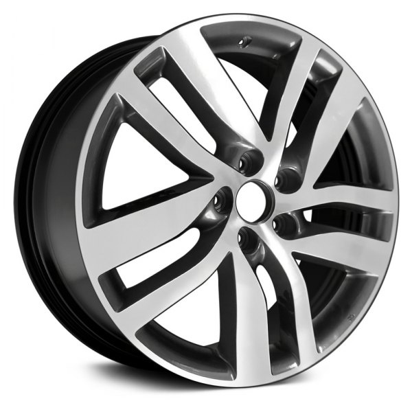 Replace® - 20 x 8 5 Double Spiral-Spoke Black Alloy Factory Wheel (Remanufactured)