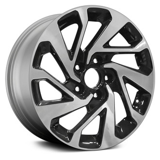 Replace® - 10 Spiral-Spoke Machined and Dark Charcoal Metallic 16x7 Alloy Factory Wheel - Remanufactured