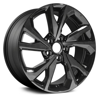 Replace® - 10 Spiral-Spoke Machined and Dark Charcoal 18x8 Alloy Factory Wheel - Remanufactured