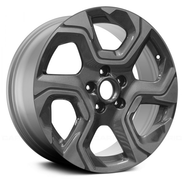 Replace® - 18 x 7.5 6 Spiral-Spoke Machined and Dark Silver Metallic Alloy Factory Wheel (Remanufactured)
