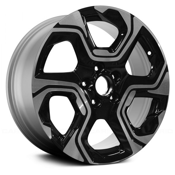 Replace® - 18 x 7.5 6 Spiral-Spoke Machined and Black Alloy Factory Wheel (Remanufactured)