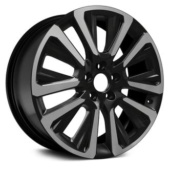 Replace® - 5 V-Spoke Machined and Black 19x7.5 Alloy Factory Wheel - Remanufactured