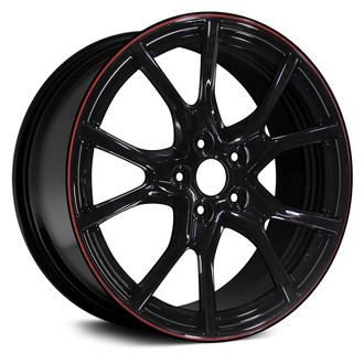 Replace® - 5 Y-Spoke Black with Red Stripe On Lip 20x8.5 Alloy Factory Wheel - Remanufactured