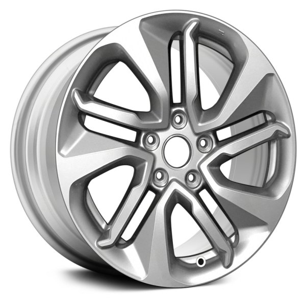 Replace® - 17 x 7.5 10 Spiral-Spoke Medium Silver Metallic Alloy Factory Wheel (Remanufactured)